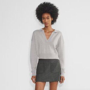 Wilfred clara merino wool waist sweater